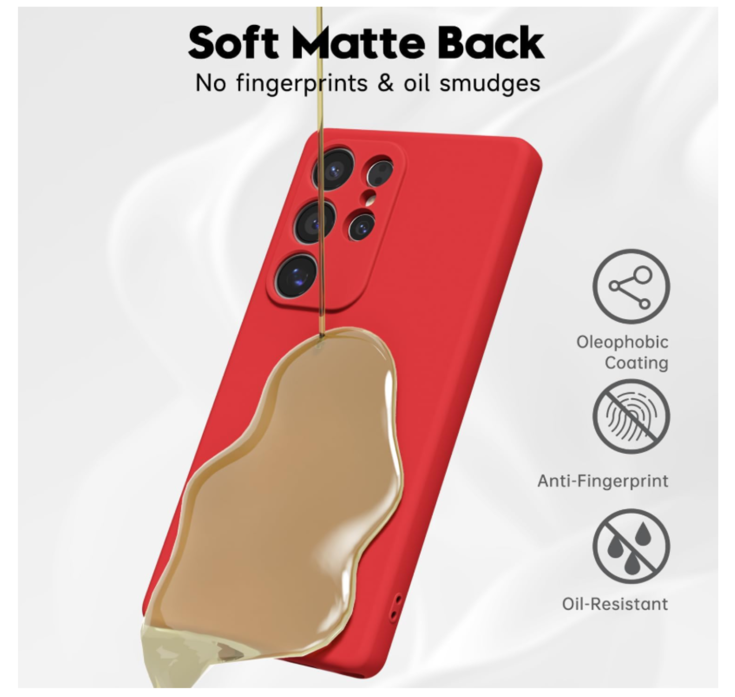 Carcasa Funda Para Samsung S26 Ultra Silicona Rojo-4