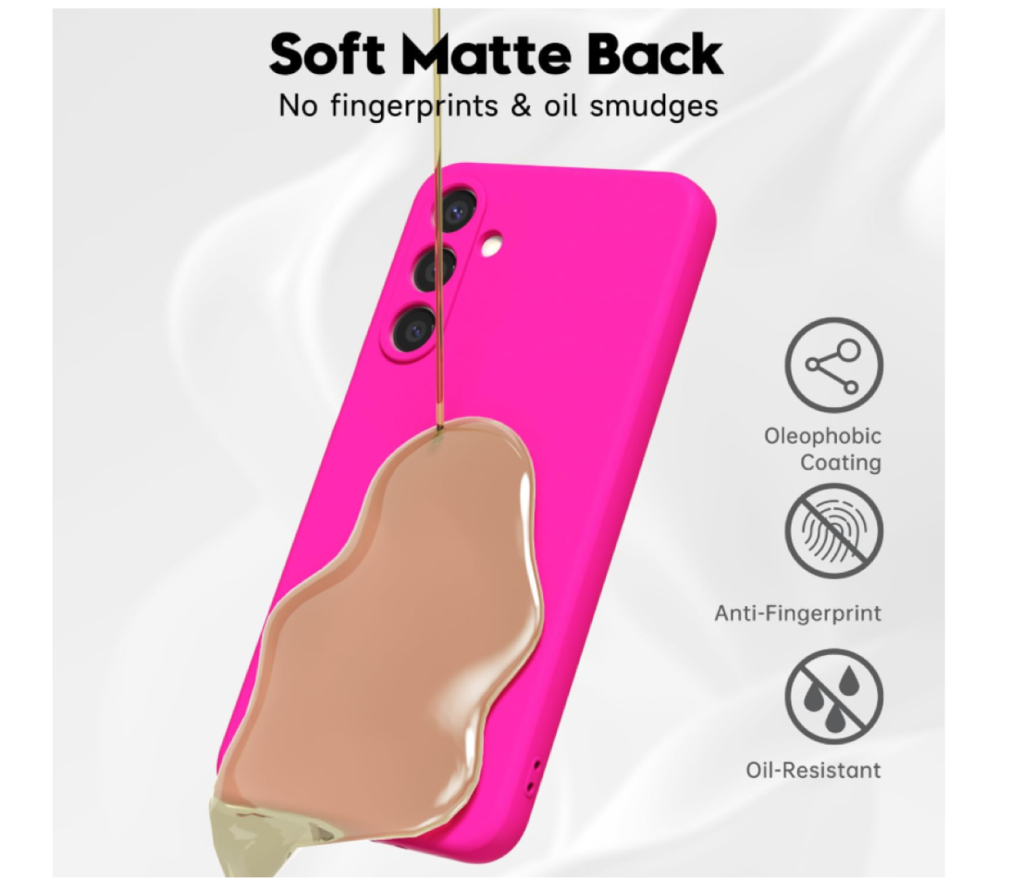 Carcasa Funda Para Samsung A17 5g Silicona Fucsia-4