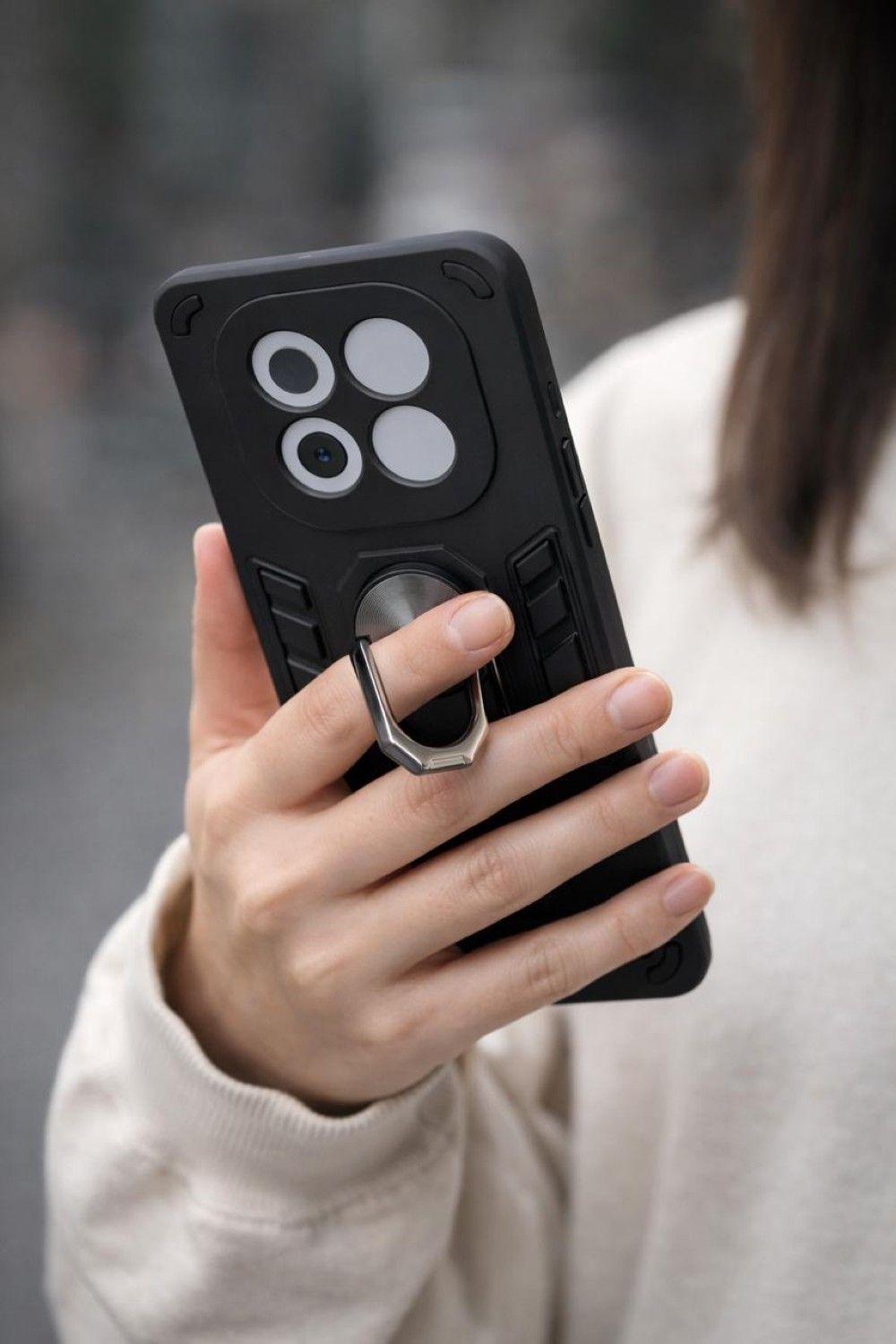 Carcasa Para Xiaomi Note 14 Pro 5g Anti Golpes Anillo Negro-2