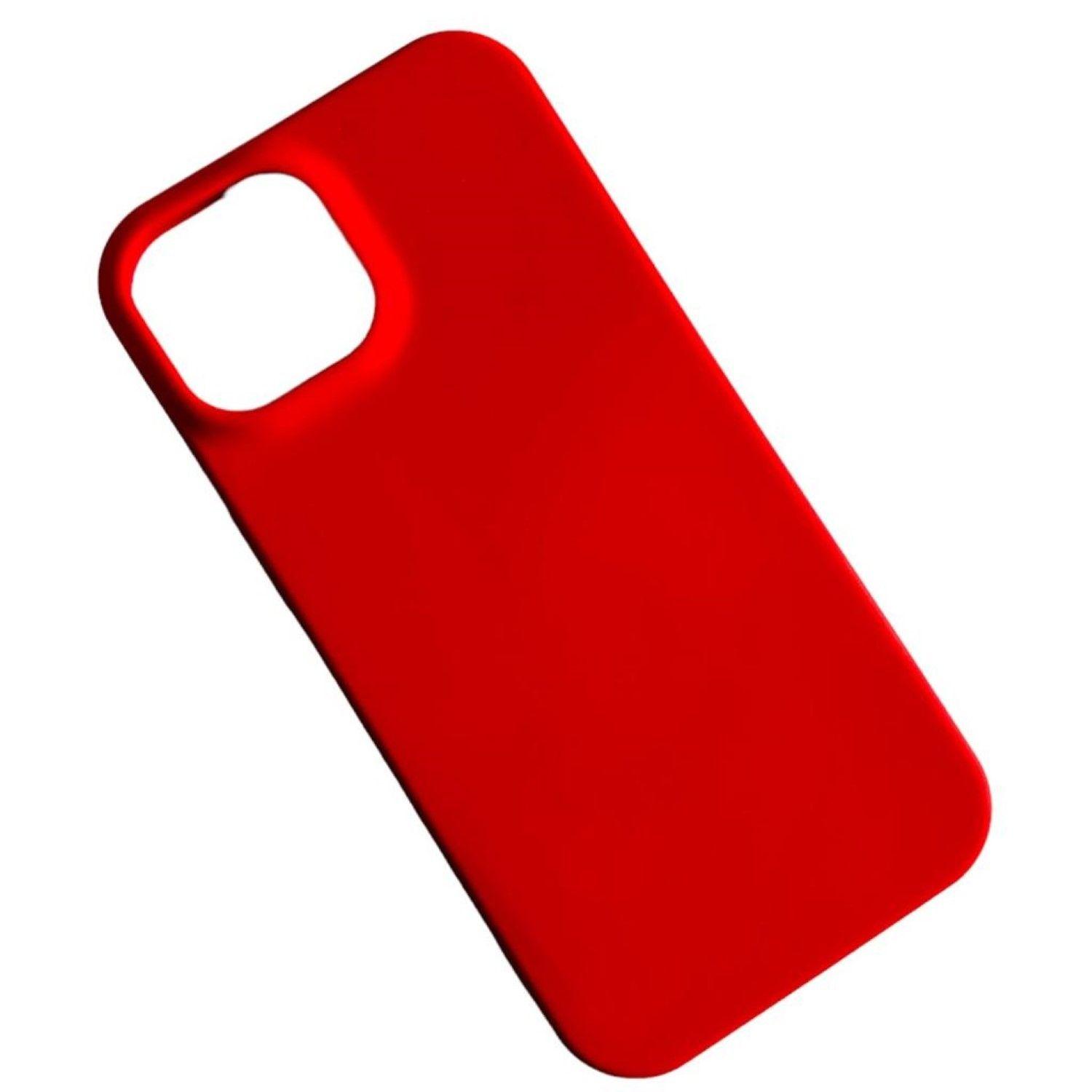 Carcasa Funda Para iPhone 15 Pro Max Silicona Color Rojo-0