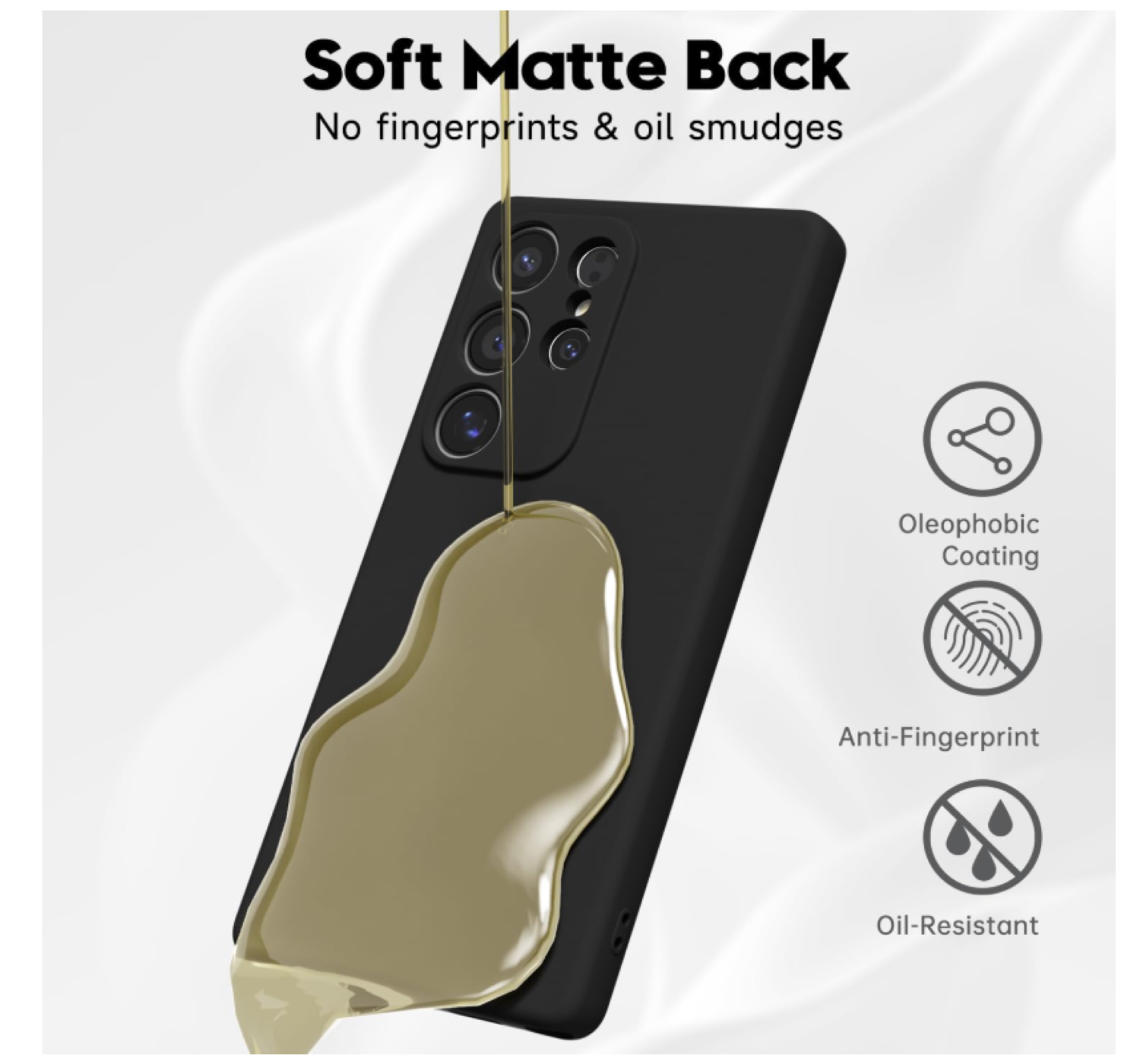 Carcasa Funda Para Samsung S26 Ultra Silicona Negro-3