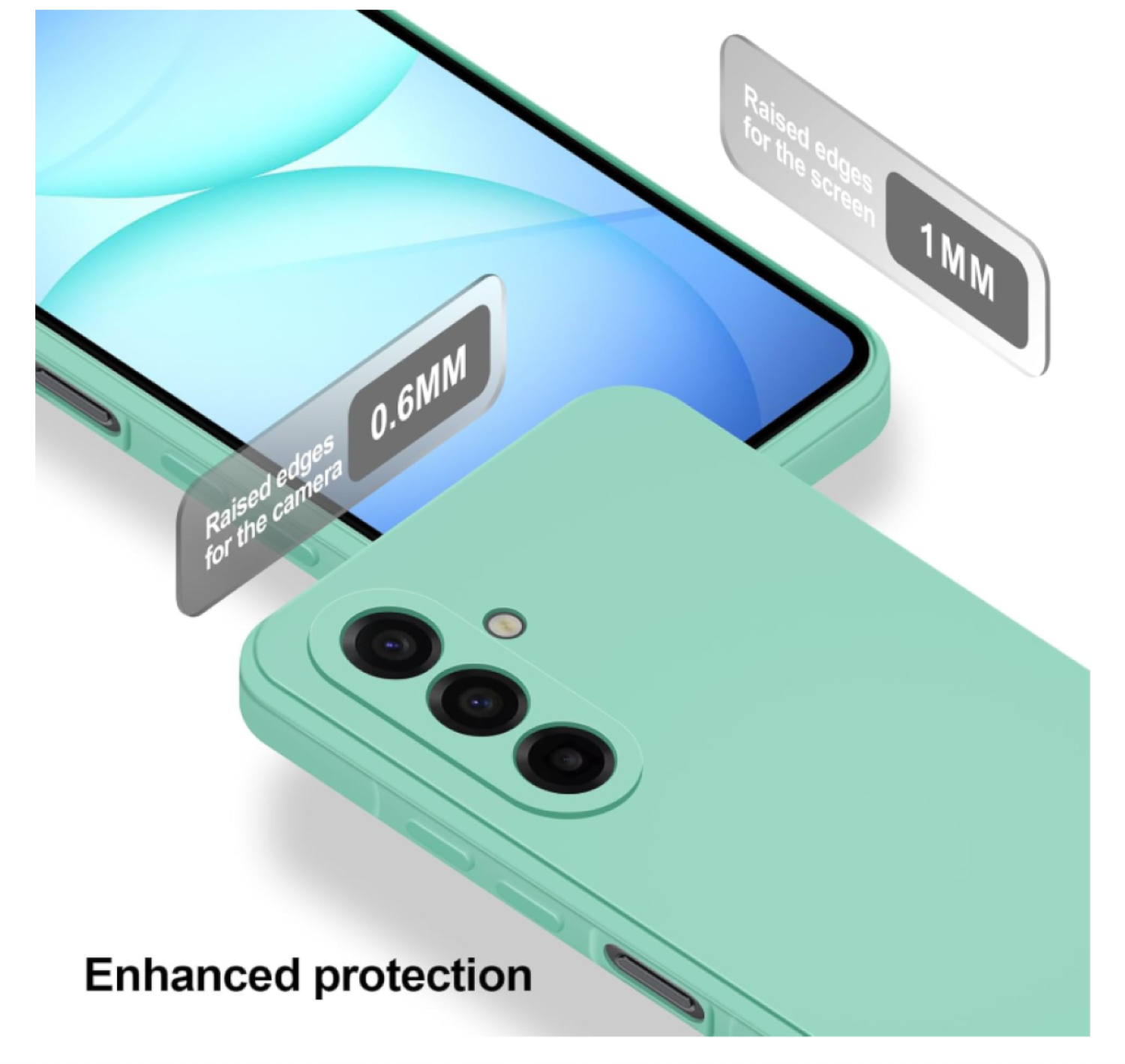 Carcasa Funda Para Samsung A56 5g Silicona Turquesa-3