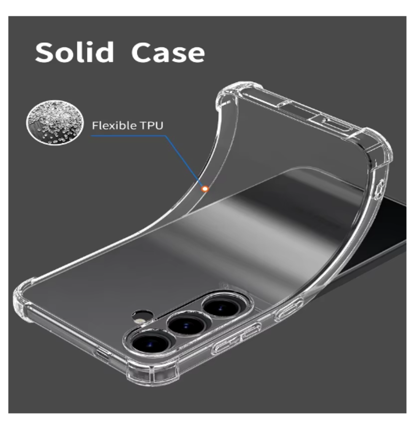 Carcasa Para Samsung A16 5g Transparente Reforzada-2