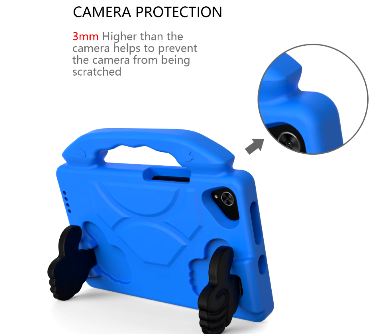 Carcasa Niños Anti-golpes Para Tablet Samsung A9+ 11 X210 Azul-3