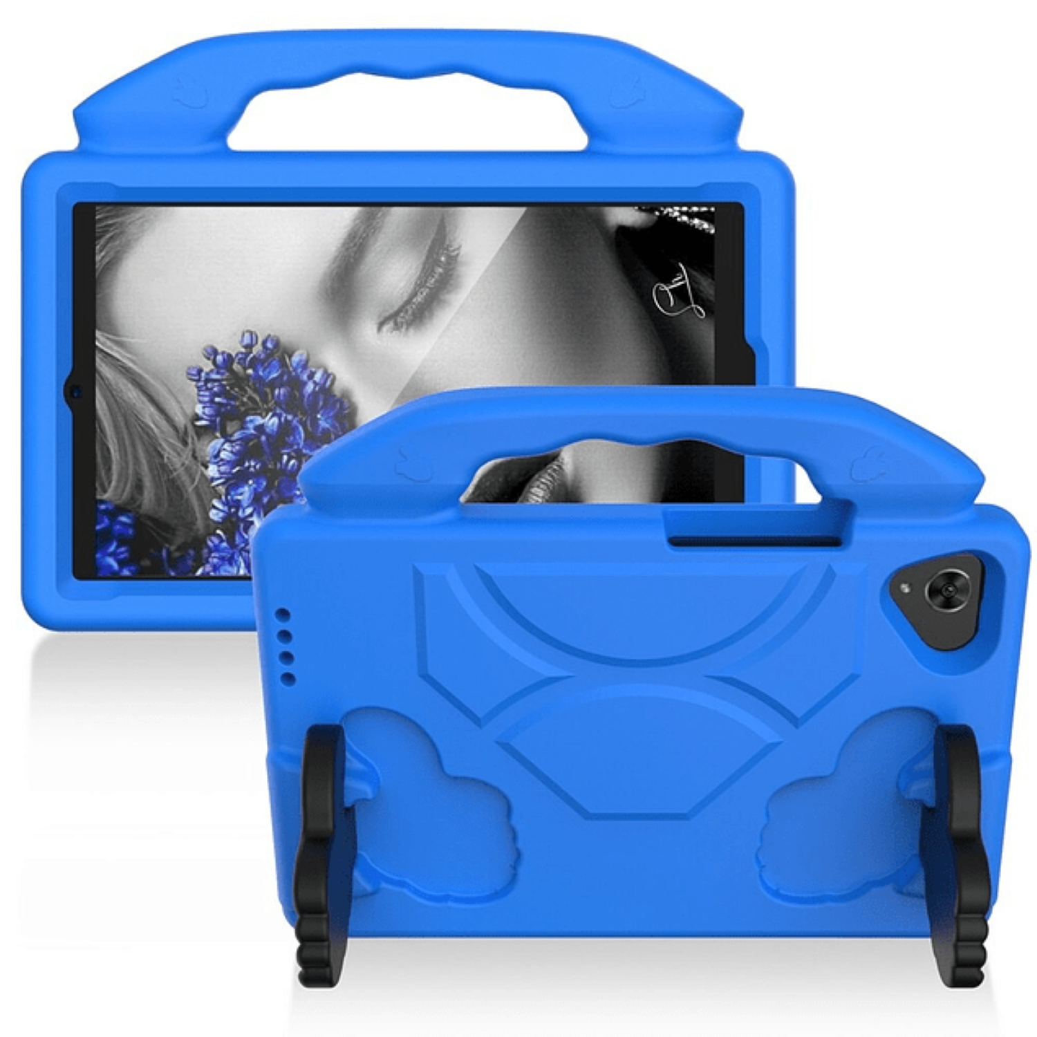 Carcasa Niños Anti-golpes Para Samsung Tab A7 Lite 8.7 T220 Azul-0