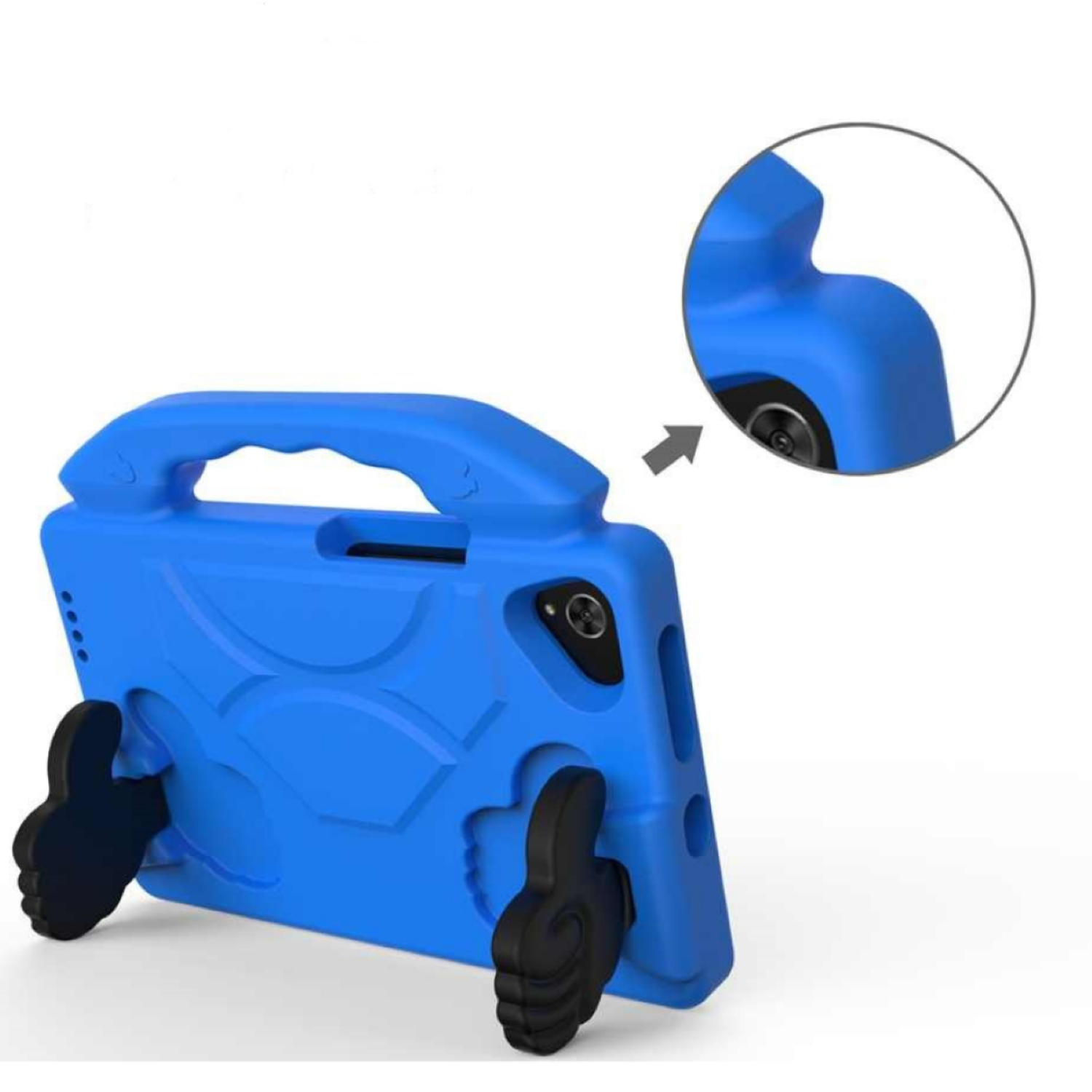 Carcasa Niños Anti-golpes Para Samsung Tab A7 Lite 8.7 T220 Azul-1