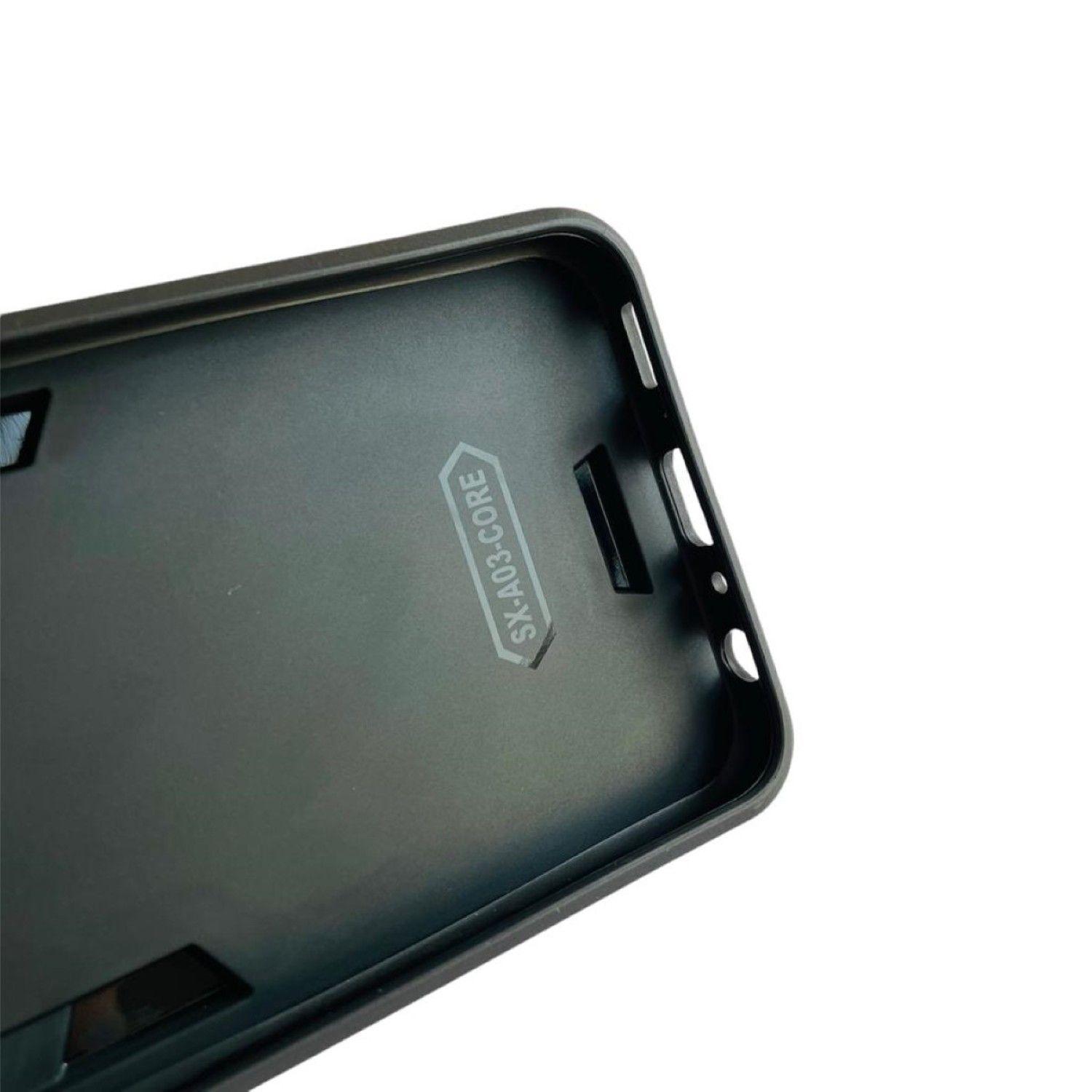 Carcasa Para Samsung A03 Core Anti Golpes Anillo Plomo-5