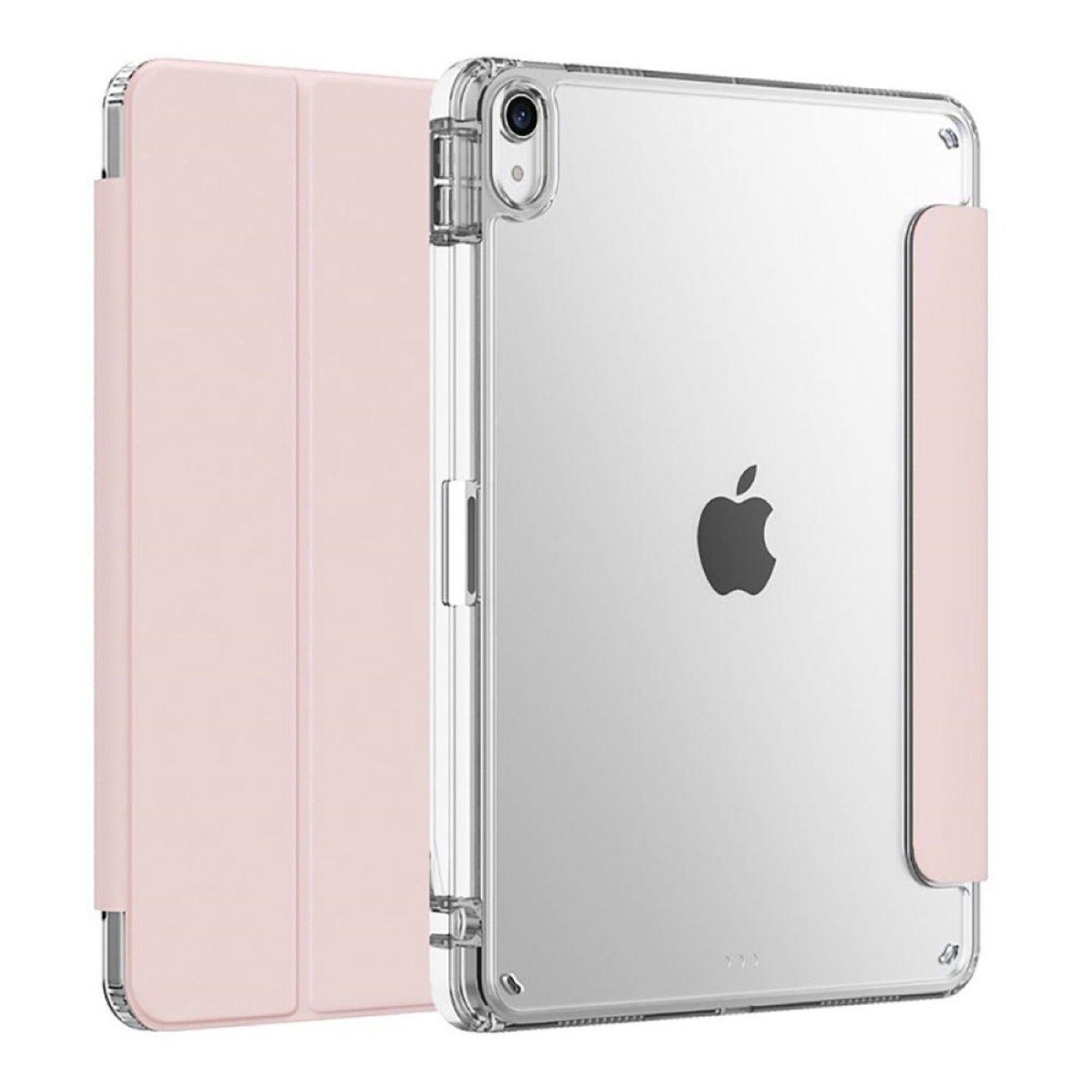 Carcasa Smart Cover Clear Compatible Con iPad A16 11th Gene 11 Rosado-1