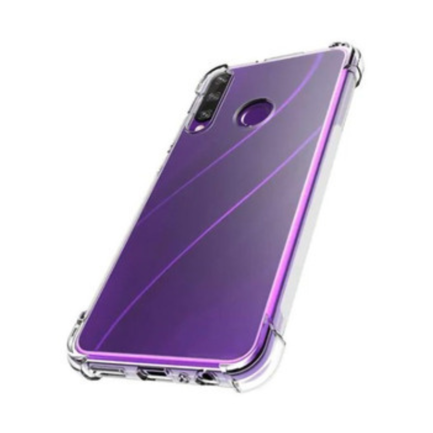 Carcasa Para Huawei Y6p Transparente Reforzada-0
