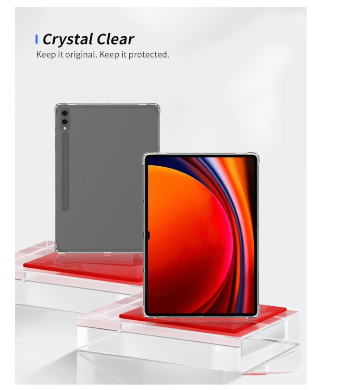 Carcasa Transparente Reforzada Para Tablet Samsung S11 X730-2