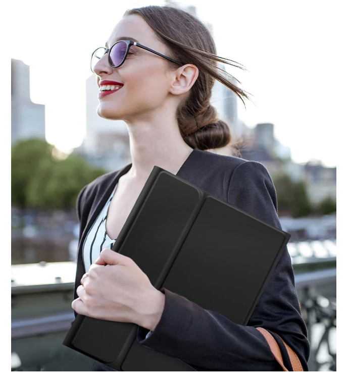 Funda Con Teclado Negro Para iPad A16 11th Gene Touchpad-5