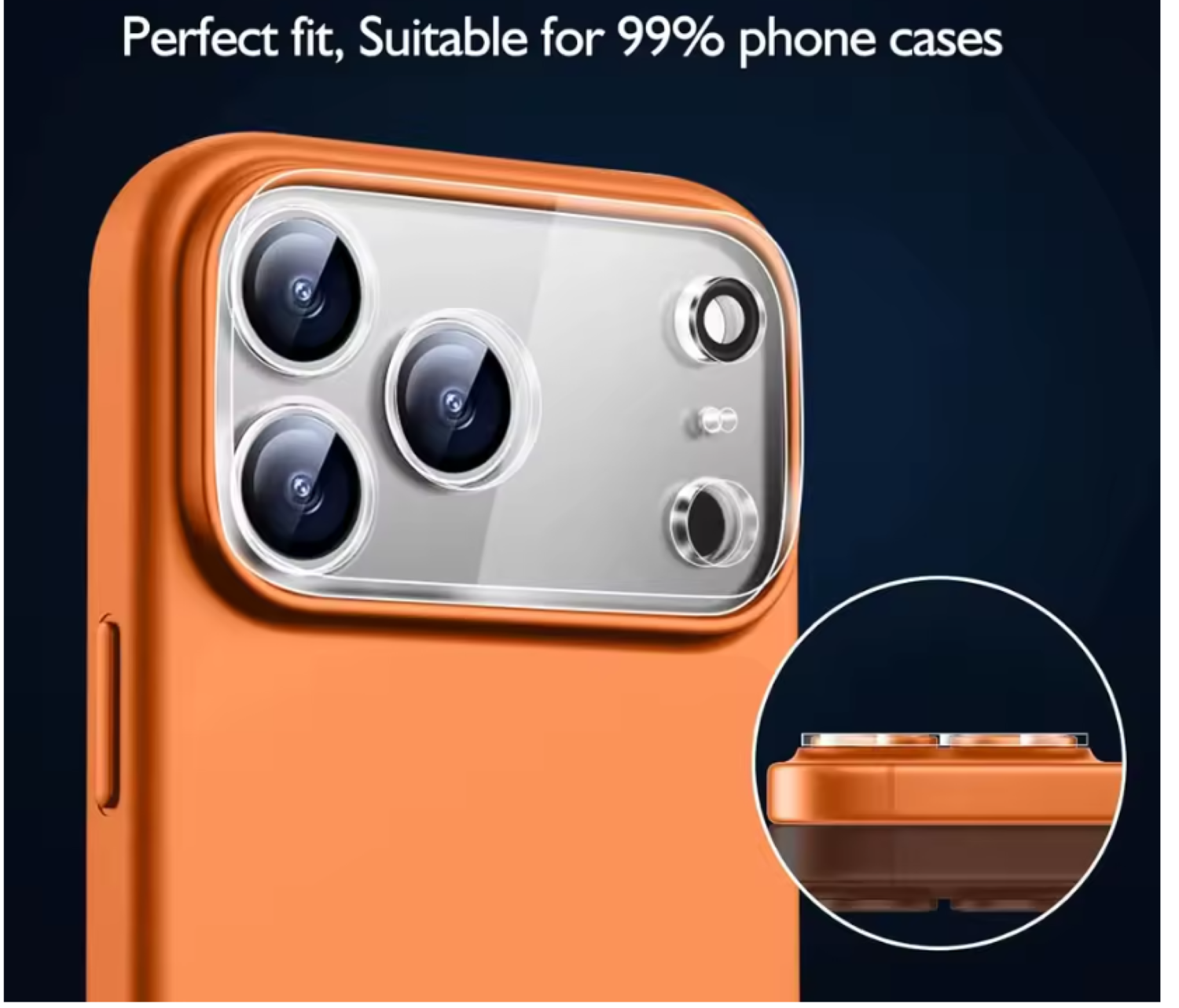 Protector Trasero de Cámara para iPhone 17 Pro Transparente-2