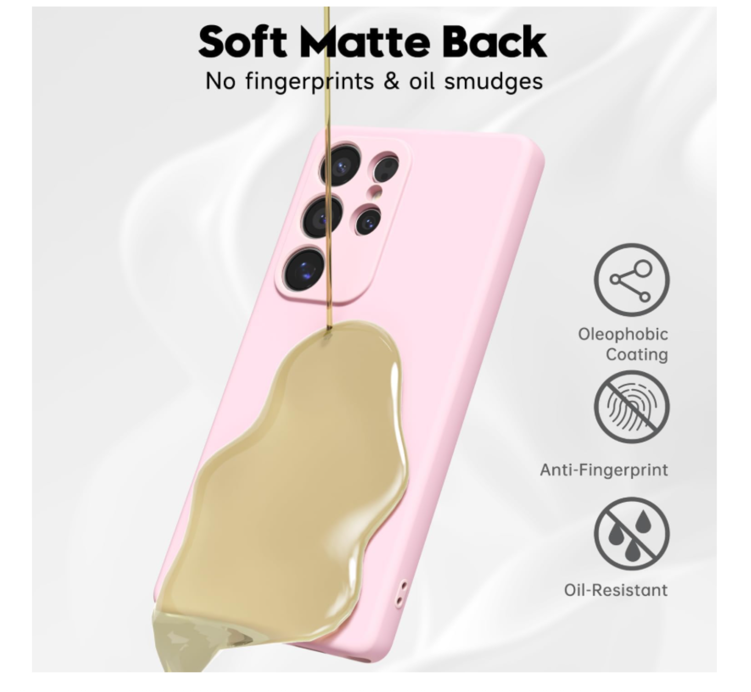 Carcasa Funda Para Samsung S26 Ultra Silicona Rosado-4