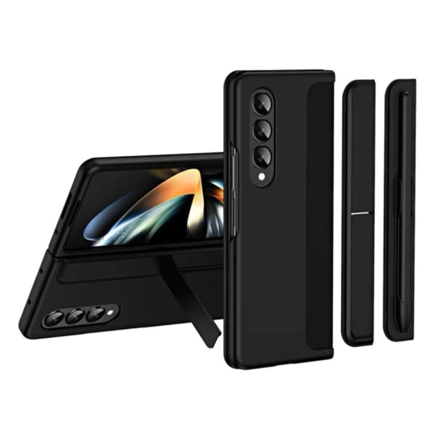 Carcasa Plegable Para Samsung Galaxy Z Fold 5 Con Porta Lápiz-0