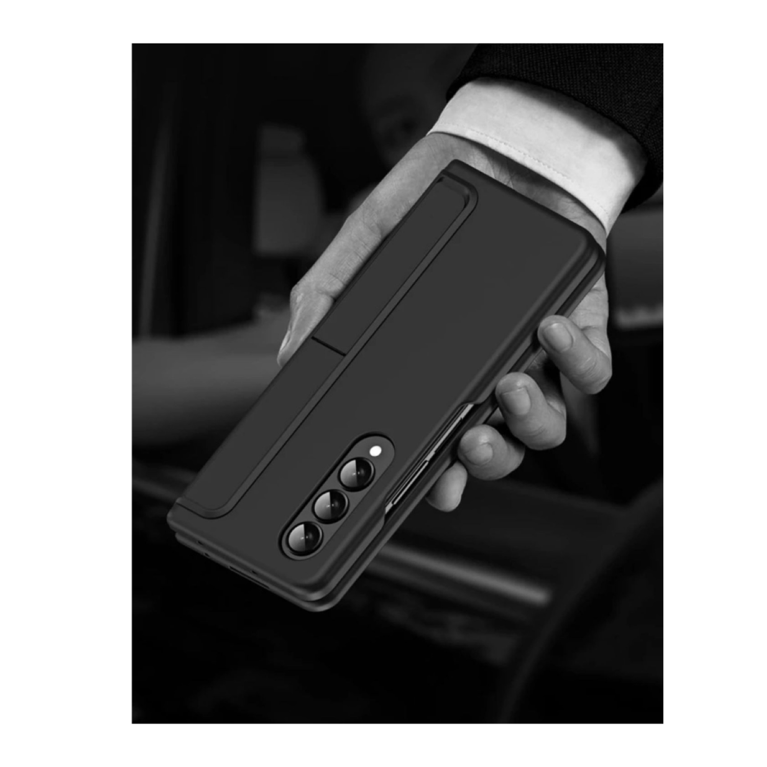Carcasa Plegable Para Samsung Galaxy Z Fold 5 Con Porta Lápiz-2