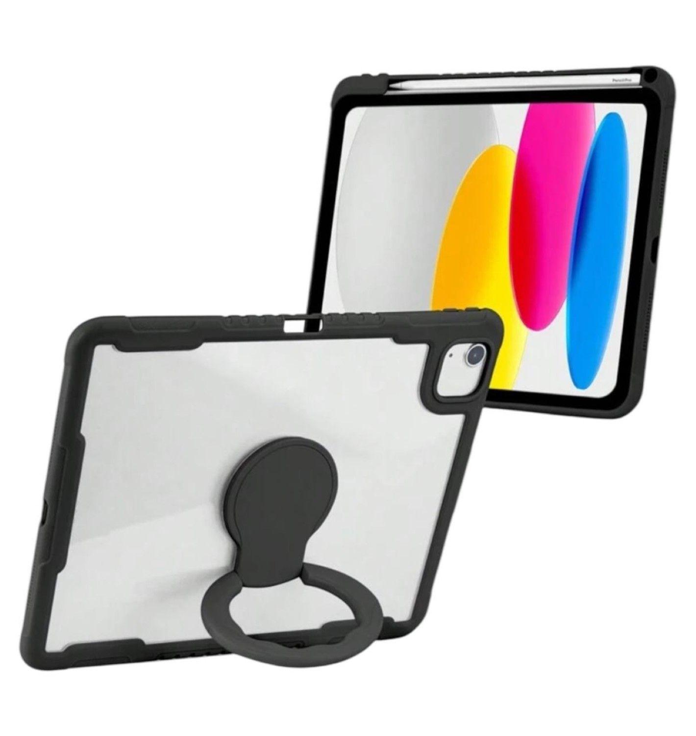 Carcasa Protectora Con Soporte Para iPad Air 6 11 M2 Negro-3
