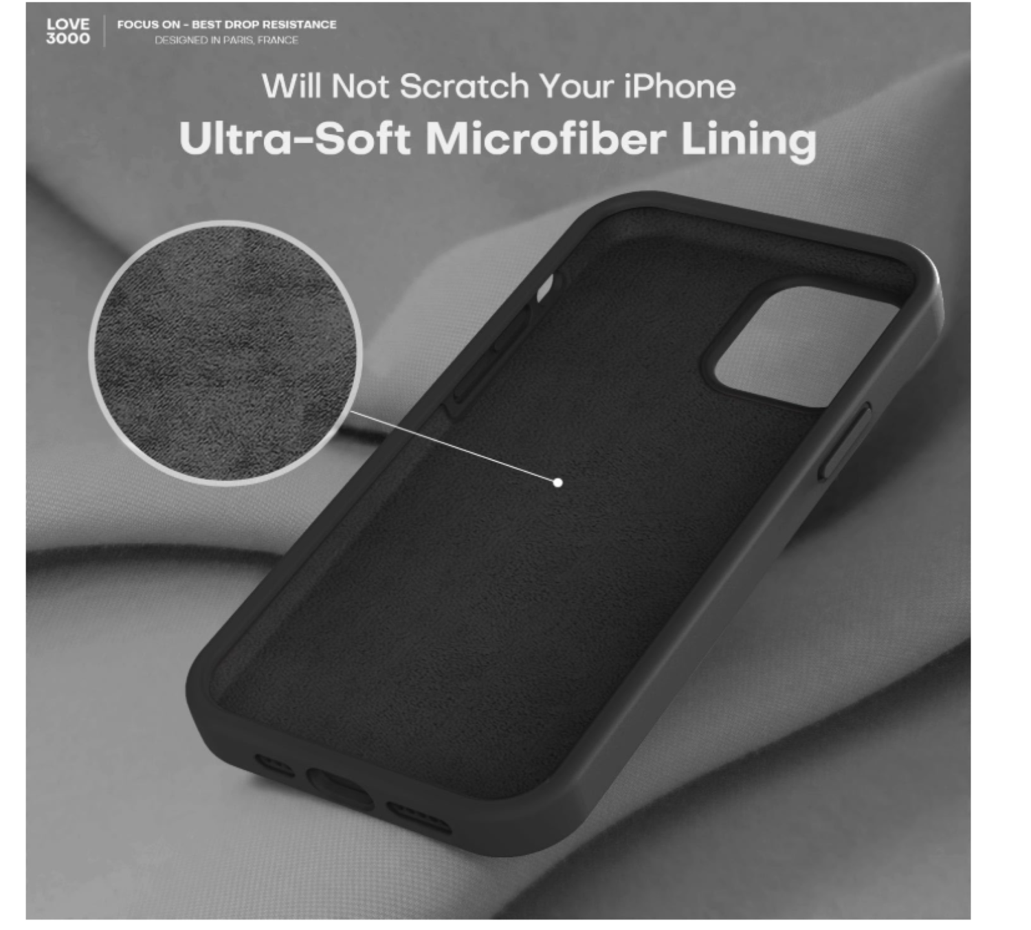 Carcasa Funda Para iPhone 17 Silicona Negro-3