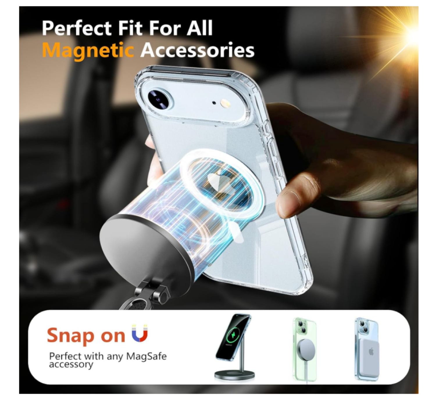 Carcasa Para iPhone 17 Air Transparente MagSafe-4