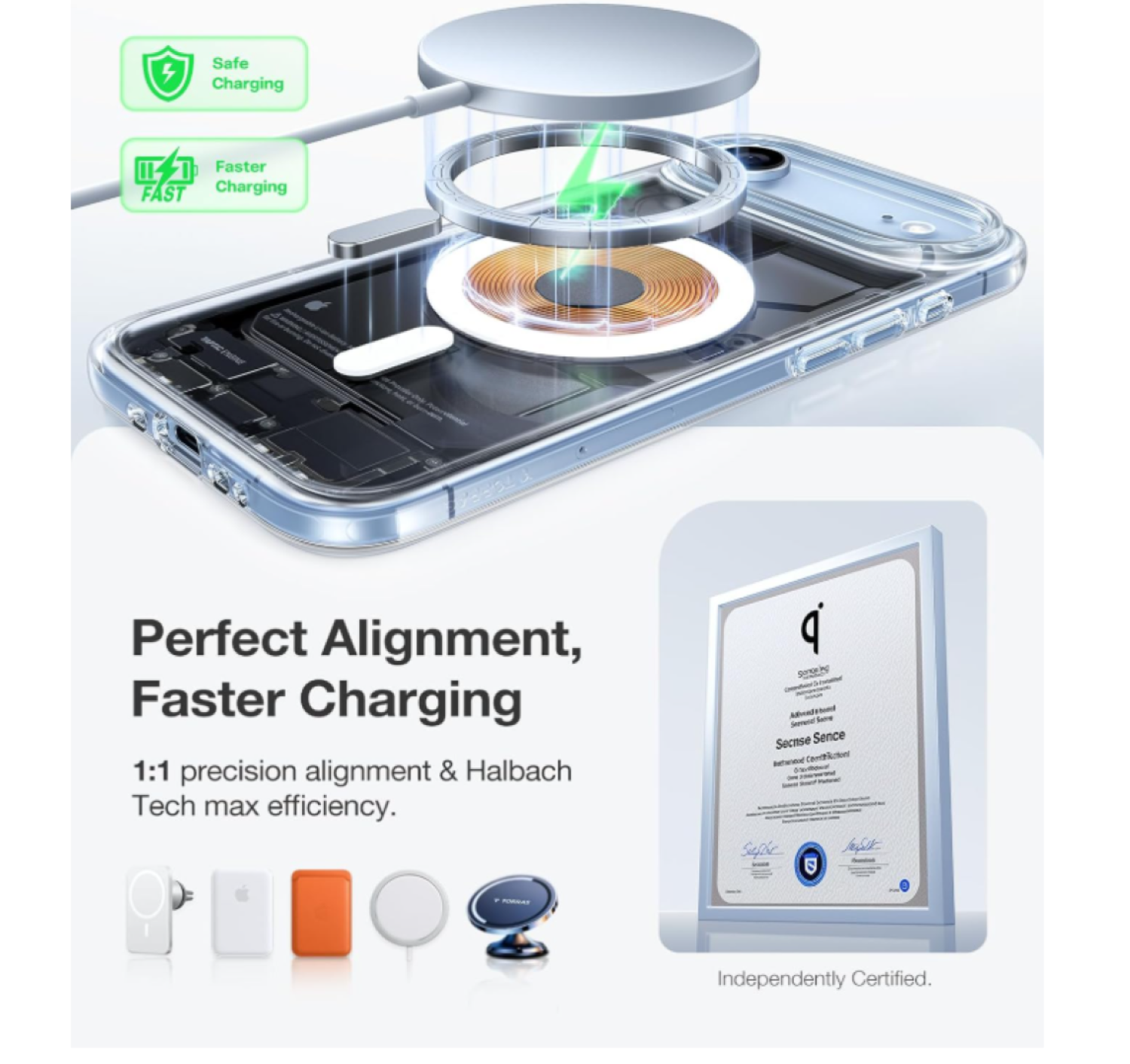 Carcasa Para iPhone 17 Air Transparente MagSafe-7