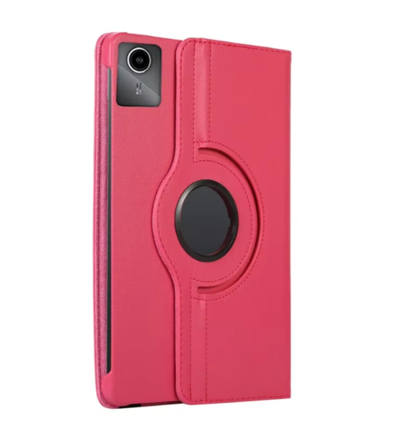 Carcasa Funda Giratoria Para Tablet Lenovo M11 11 Fucsia + Vidrio-3