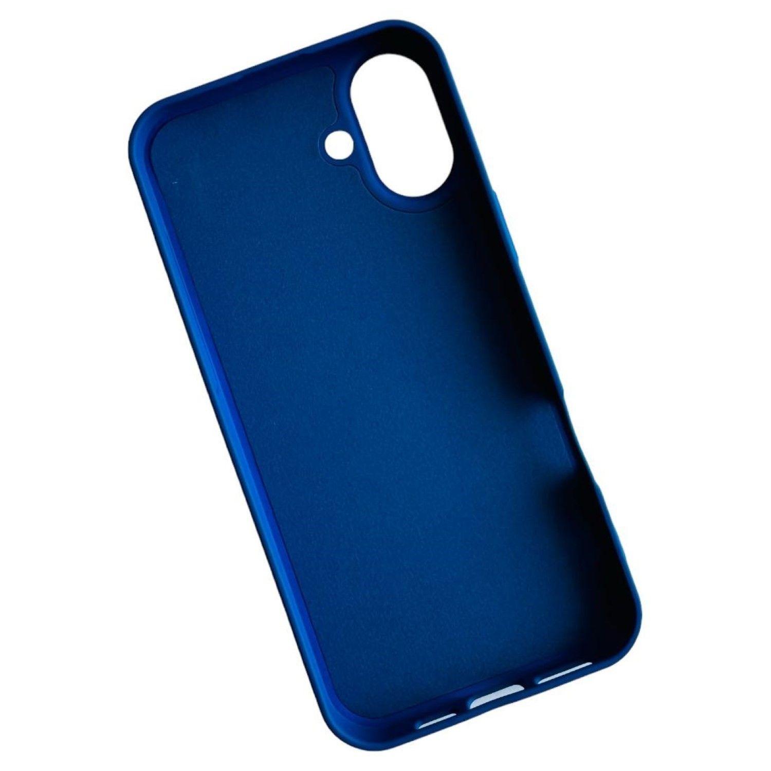 Carcasa Funda Para iPhone 16 Silicona Color Azul-4