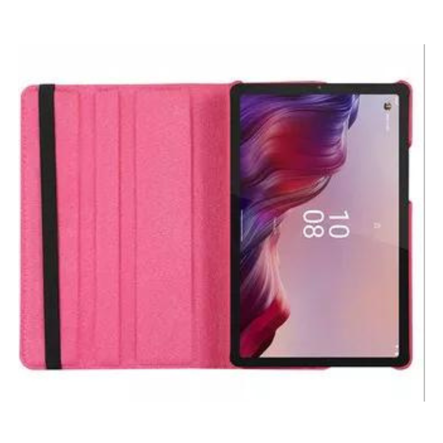 Carcasa Funda Giratoria Para Tablet Lenovo M9 Tb310 Fucsia-3