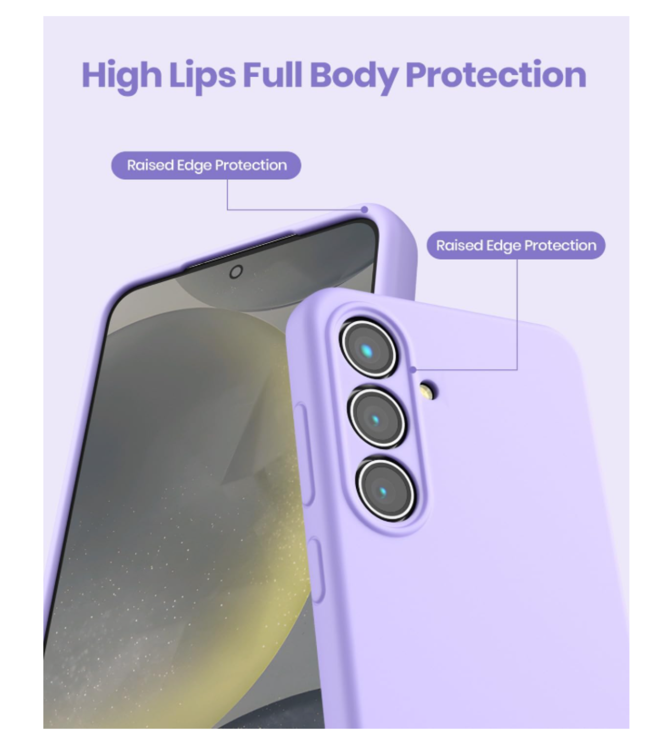 Carcasa Funda Para Samsung S26 Silicona Lila-3