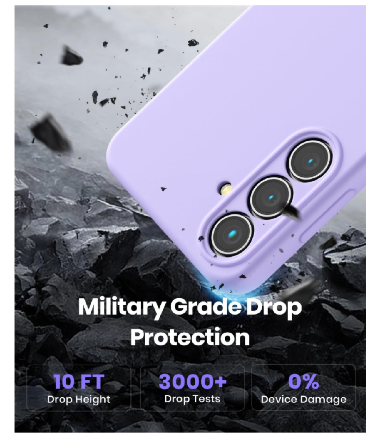 Carcasa Funda Para Samsung S26 Silicona Lila-4