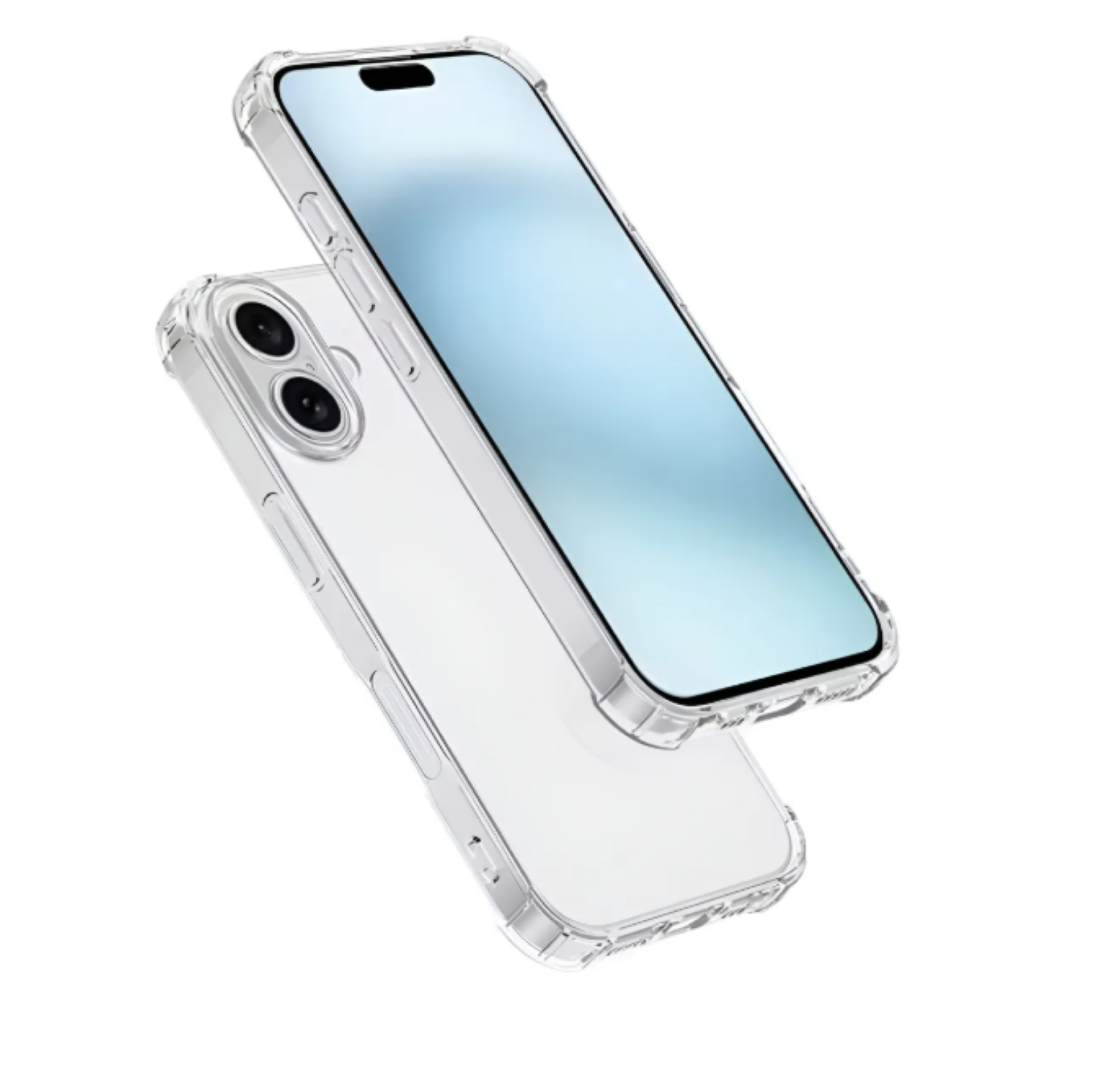 Carcasa Para iPhone 17 Transparente Reforzada + Mica-2