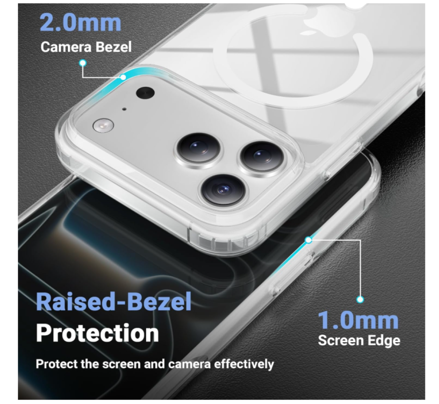 Carcasa Para iPhone 17 Pro Transparente MagSafe-3