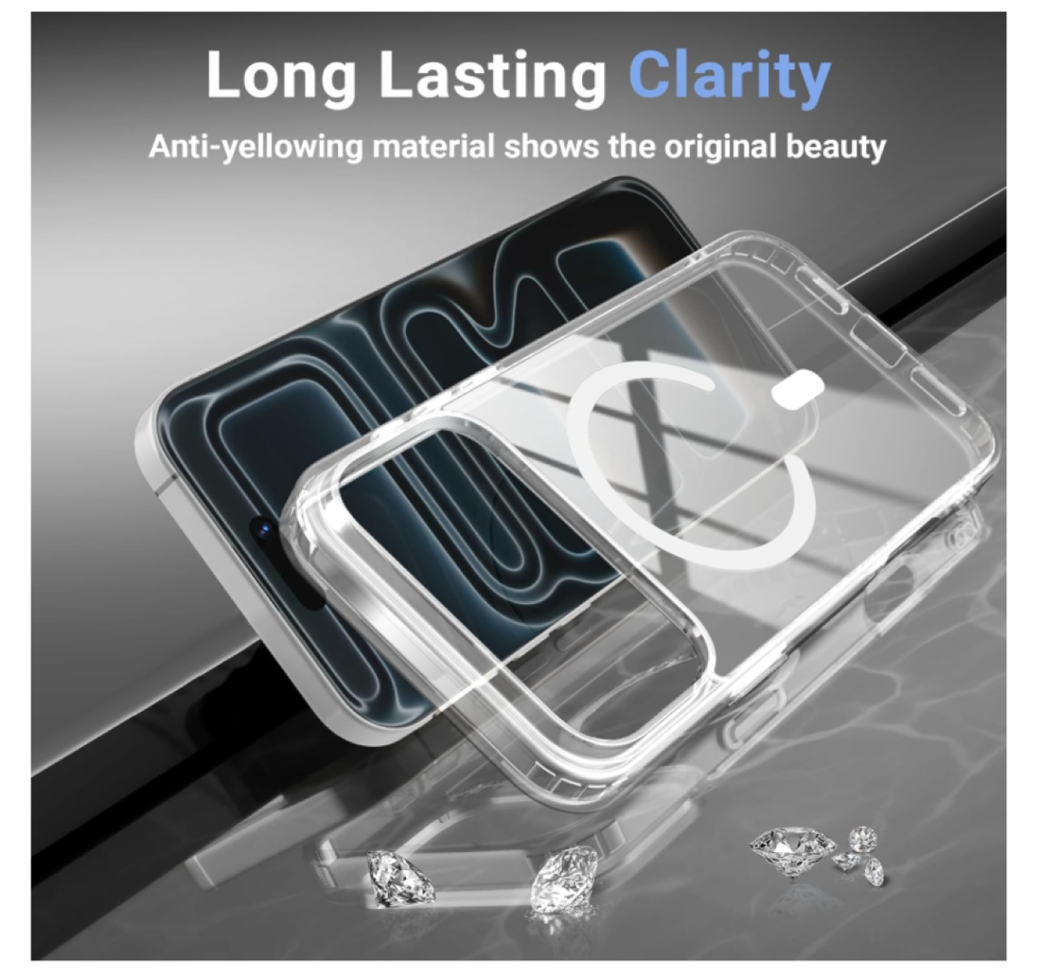 Carcasa Para iPhone 17 Pro Transparente MagSafe-4