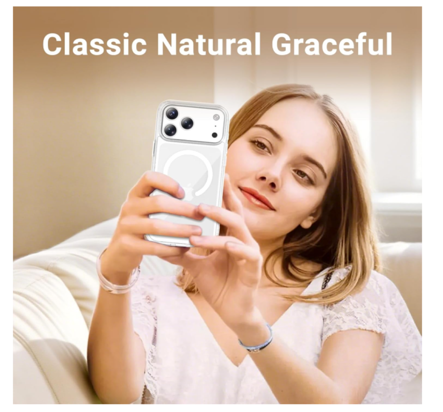 Carcasa Para iPhone 17 Pro Transparente MagSafe-5