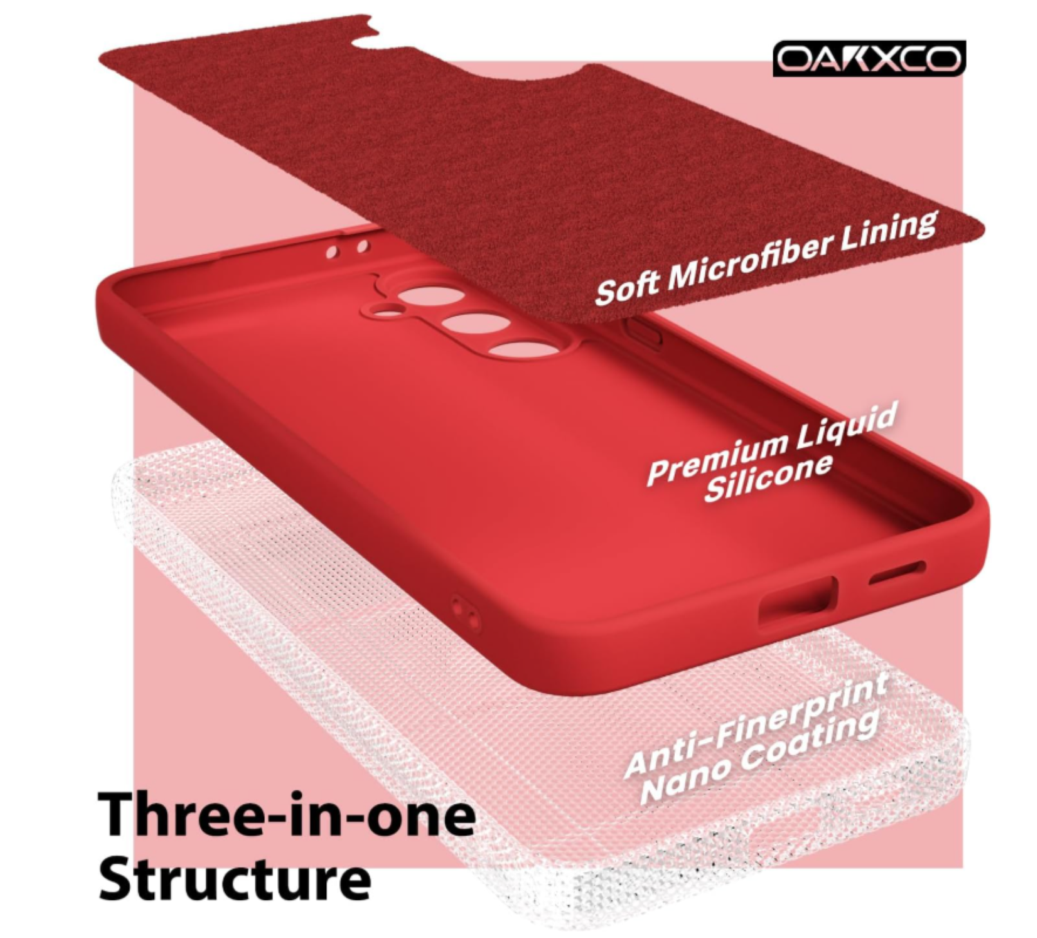 Carcasa Funda Para Samsung S26 Silicona Rojo-2
