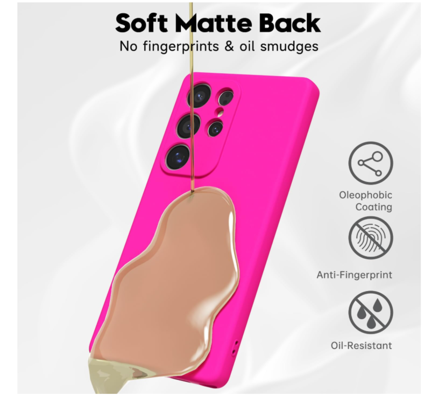 Carcasa Funda Para Samsung S26 Ultra Silicona Fucsia-4