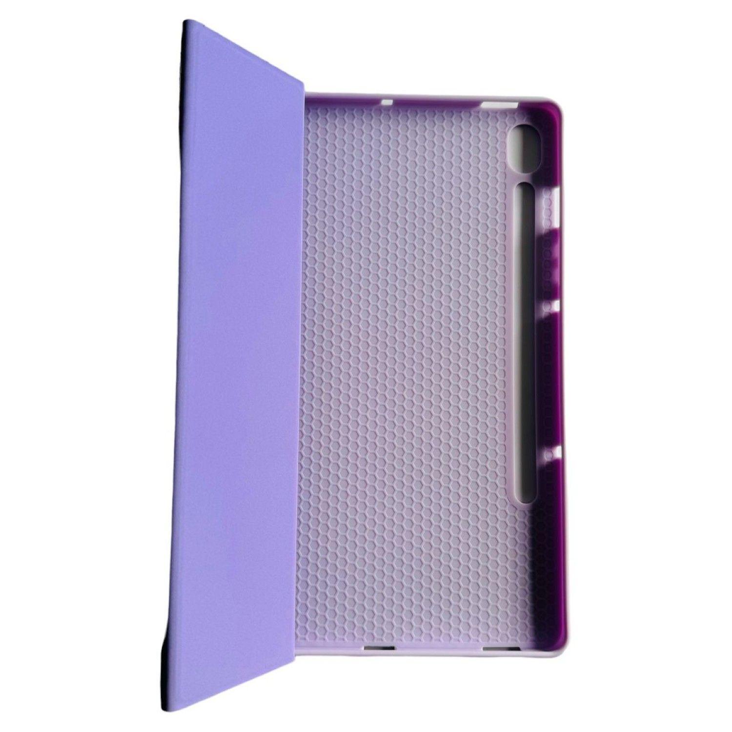 Funda Carcasa Smart Cover Con Ranura Para Samsung Tab S10 Lite Lila-3