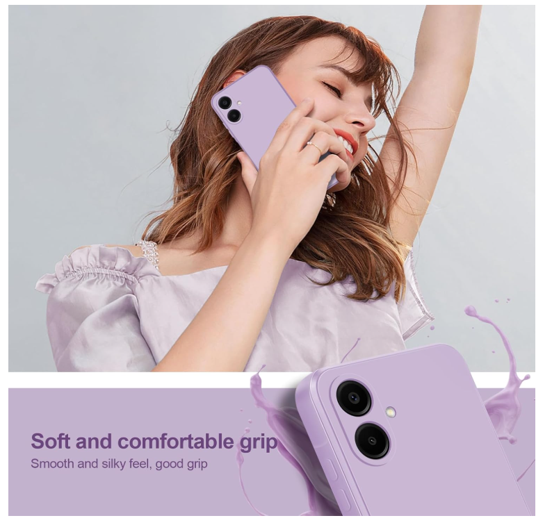 Carcasa Funda Para Samsung A06 5g Silicona Lila-2