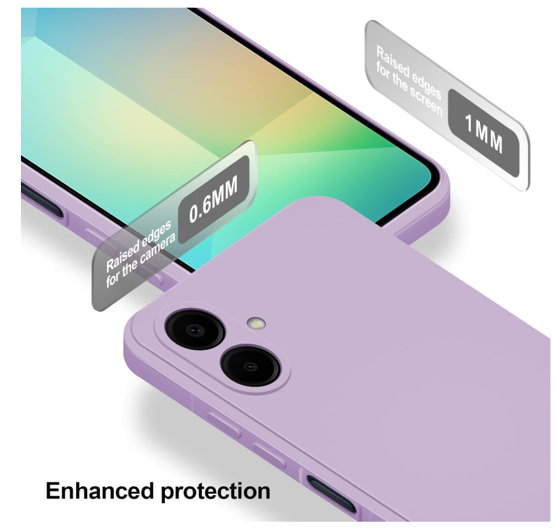 Carcasa Funda Para Samsung A06 5g Silicona Lila-3