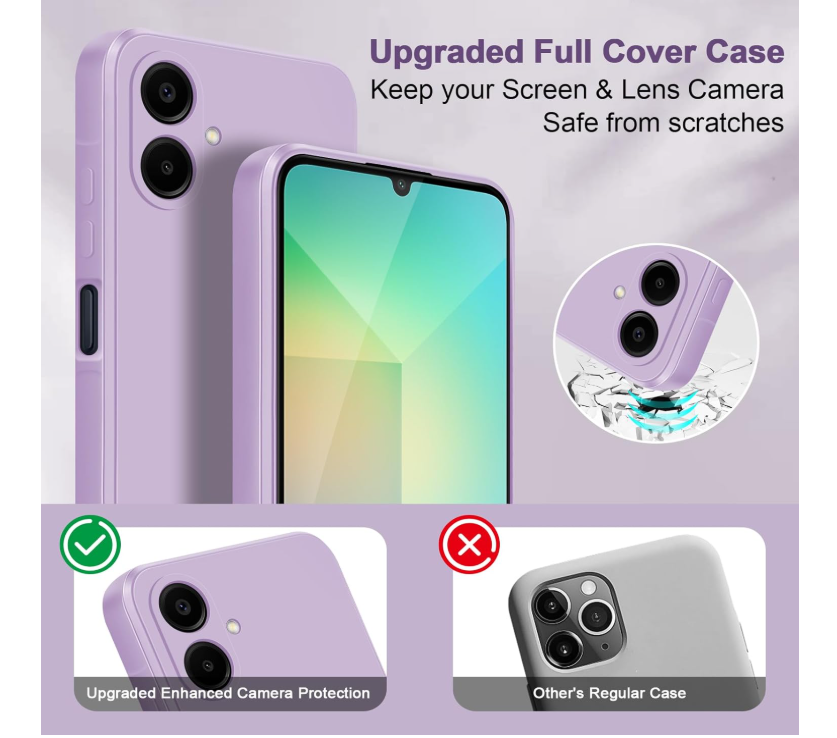 Carcasa Funda Para Samsung A06 5g Silicona Lila-4