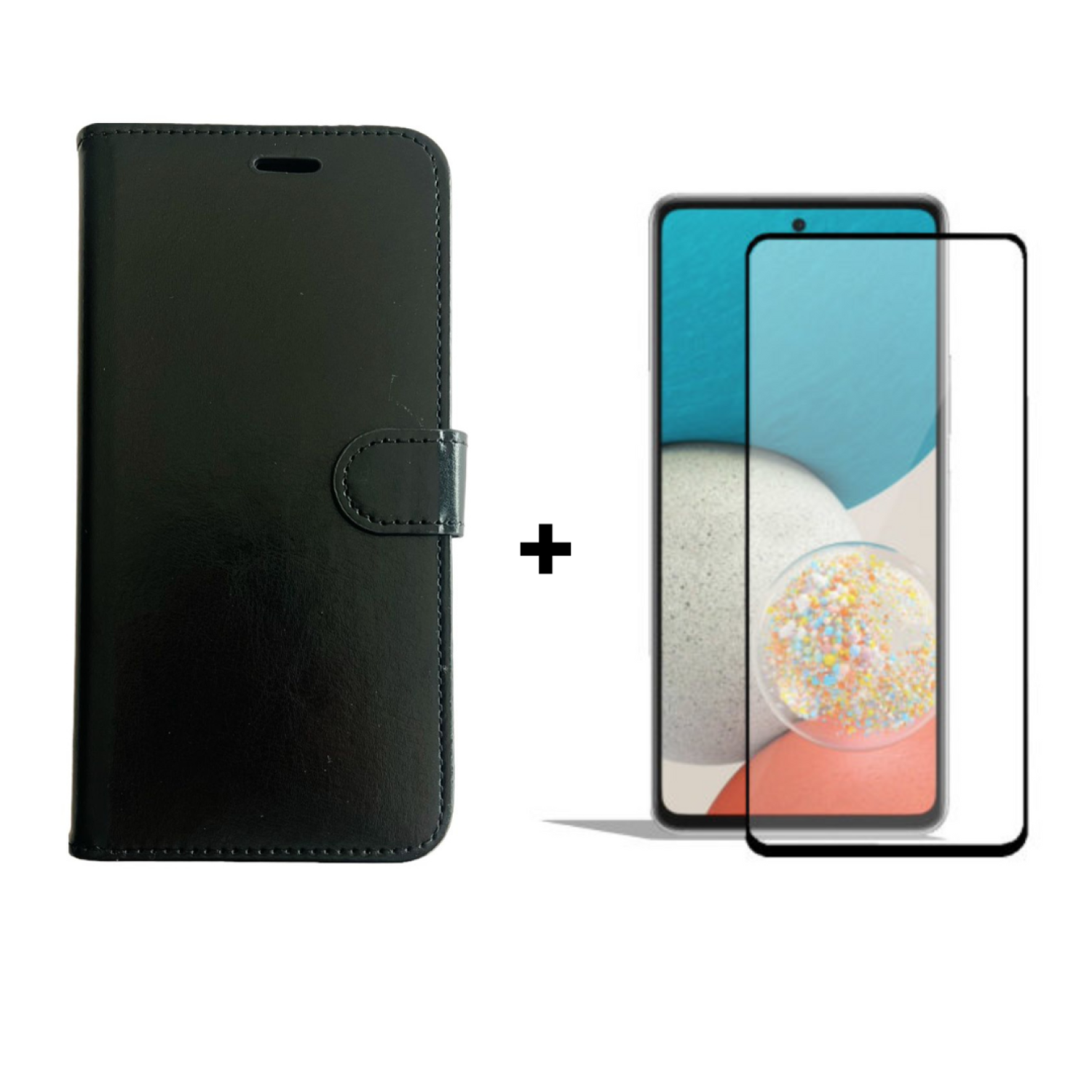 Carcasa Para Samsung A73 5g Flip Cover Agenda + Mica Lámina-2