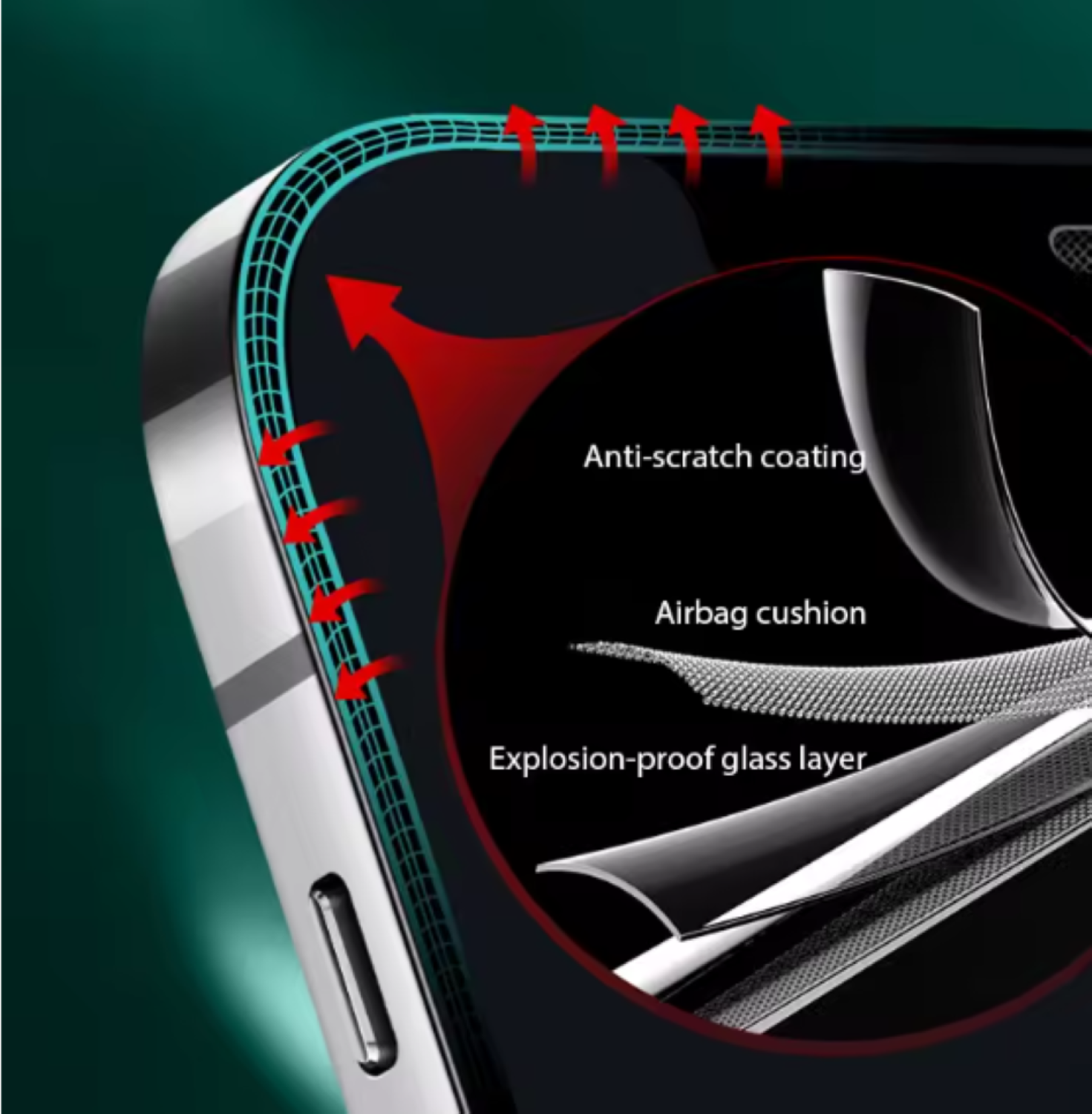 Mica Lámina Vidrio Templado Completa Para iPhone 17 Pro Max-2
