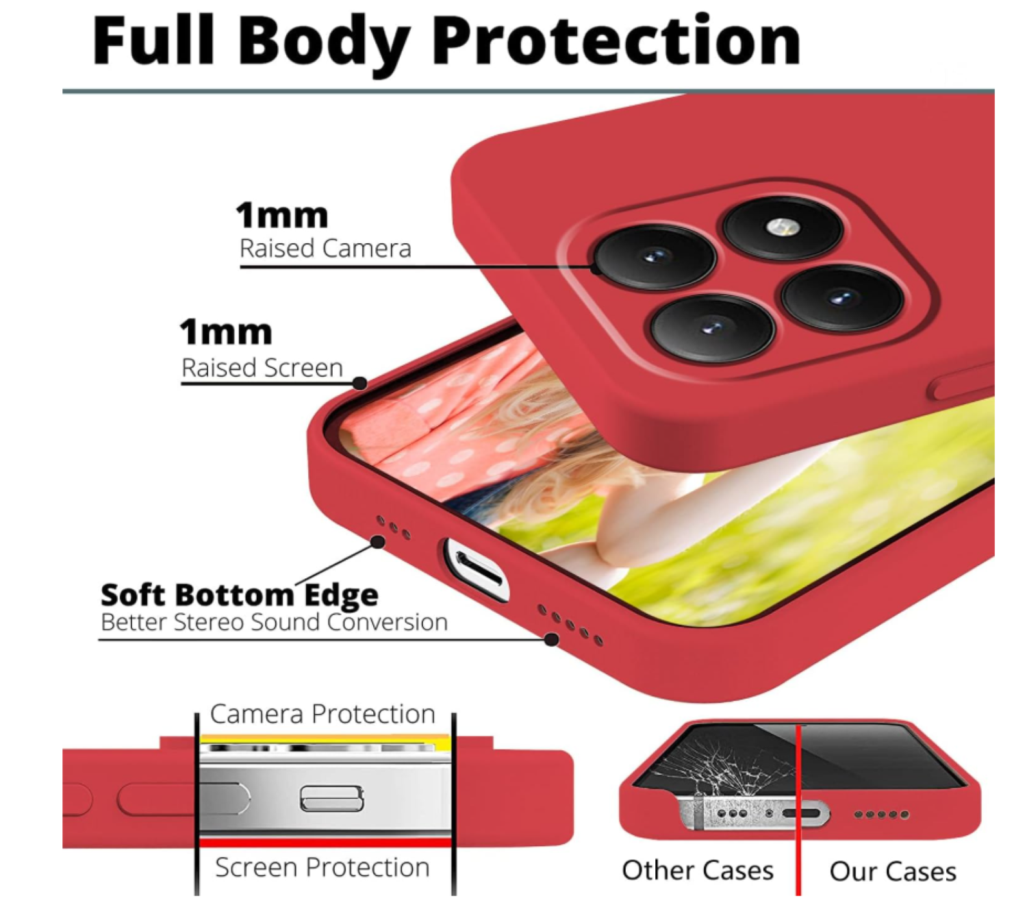 Carcasa Funda Compatible Con Xiaomi 17T Pro 5g Silicona Rojo-3
