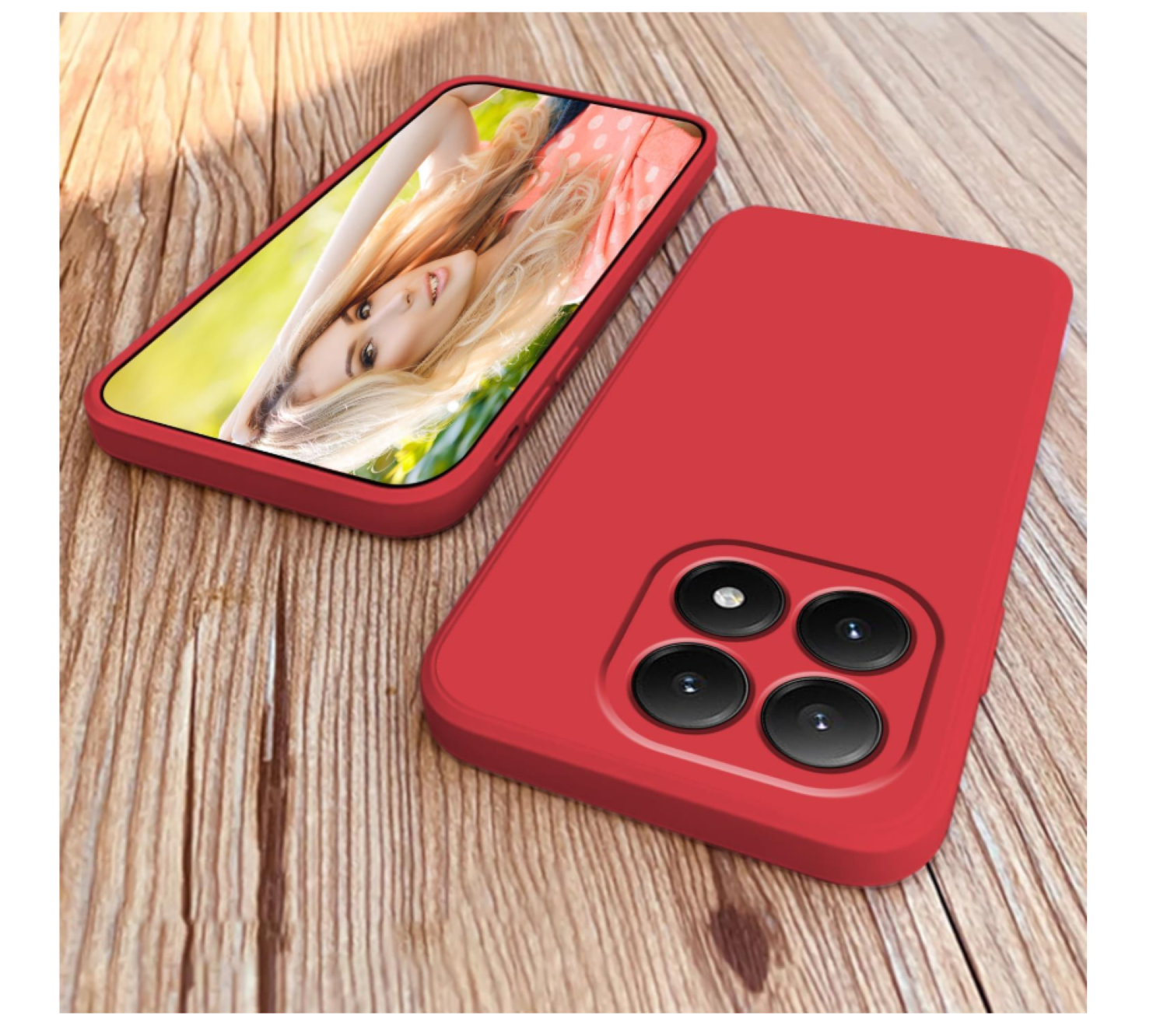 Carcasa Funda Compatible Con Xiaomi 17T Pro 5g Silicona Rojo-5