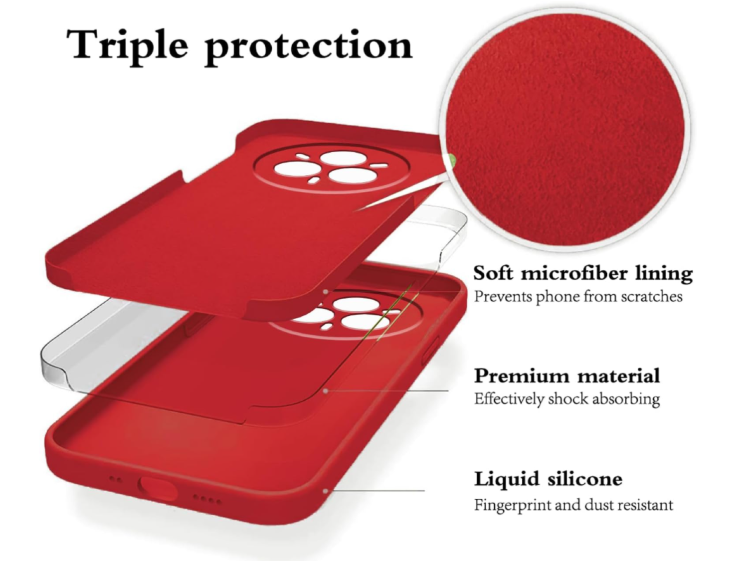 Carcasa Funda Compatible Con Xiaomi 17T Pro 5g Silicona Rojo-6