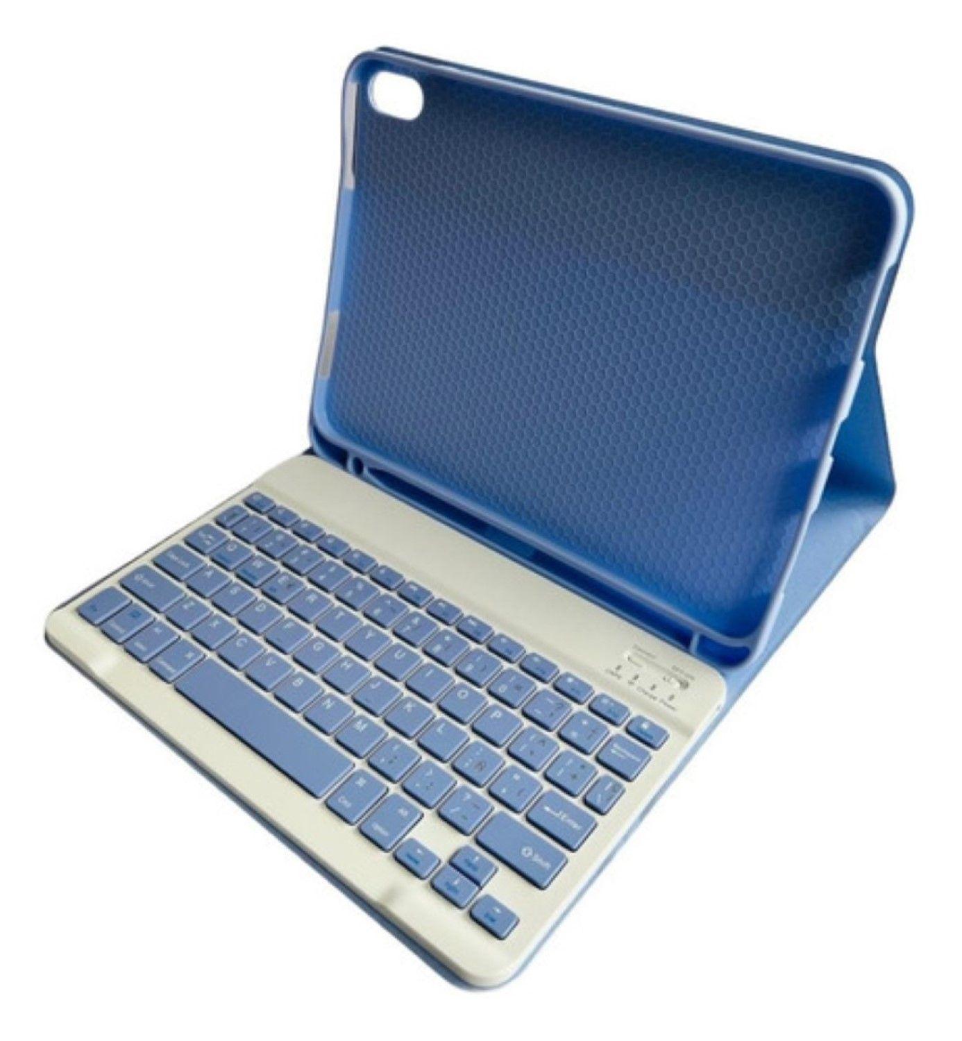 Funda Con Teclado Lila Para iPad 10ma Gen 10.9 En Español-0