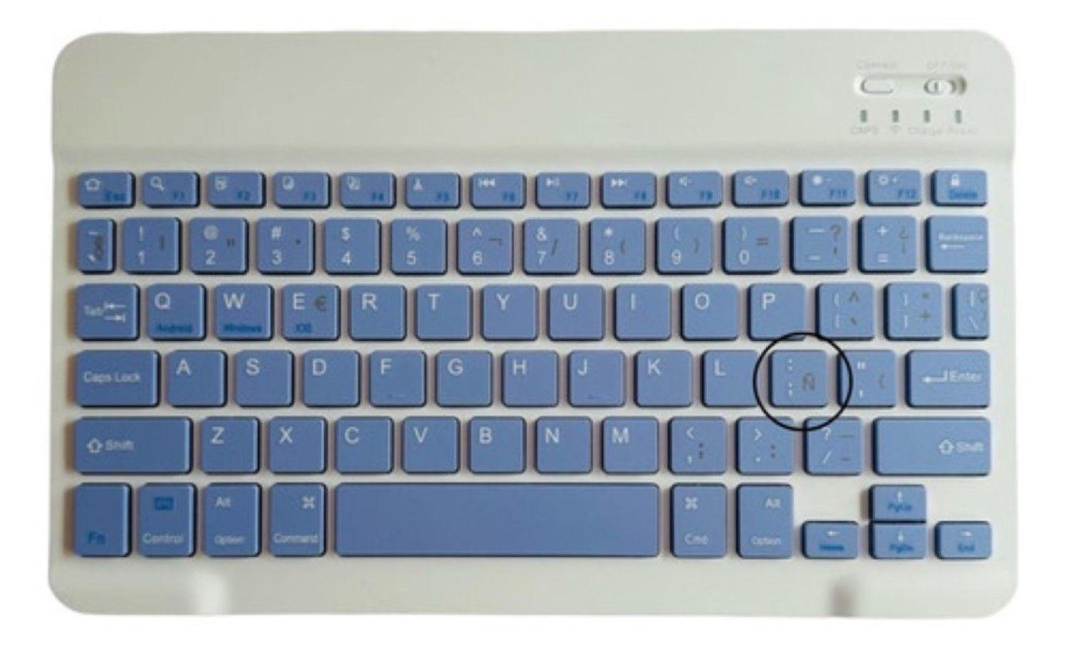 Funda Con Teclado Lila Para iPad 10ma Gen 10.9 En Español-4