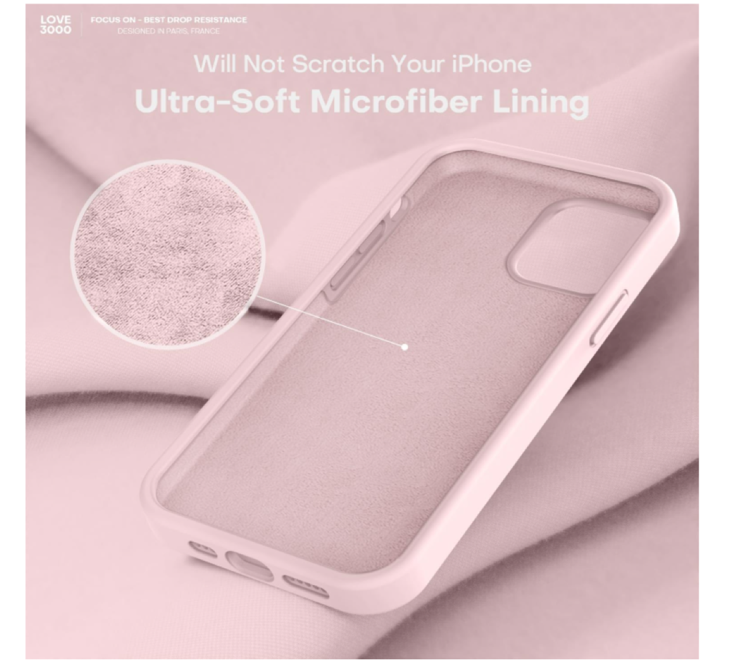 Carcasa Funda Para iPhone 17 Silicona Rosado + Mica-4