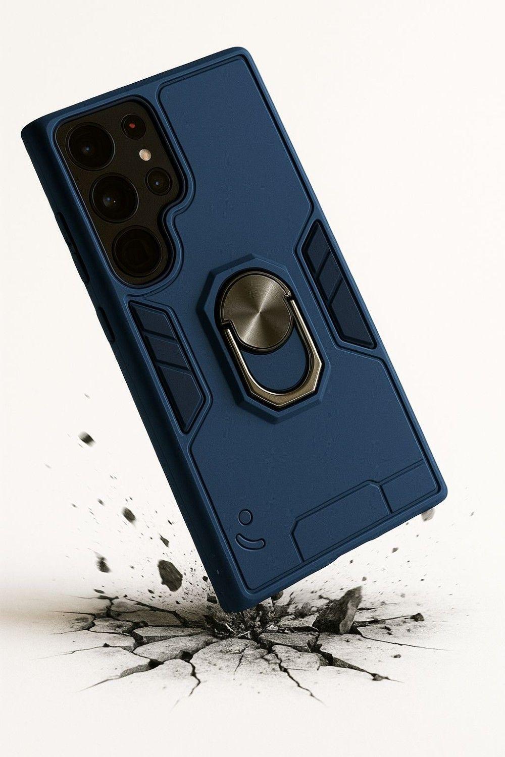 Carcasa Para Samsung S25 Ultra Anti Golpes Anillo Azul-2