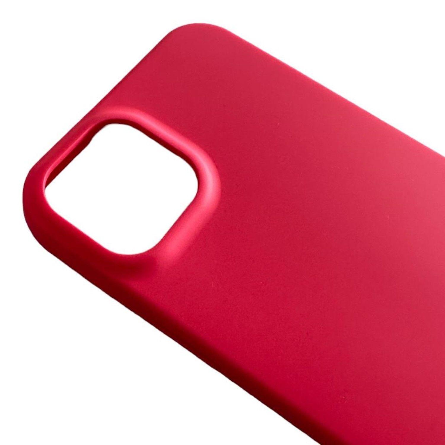 Carcasa Funda Para iPhone 15 Pro Silicona Color Fucsia-3