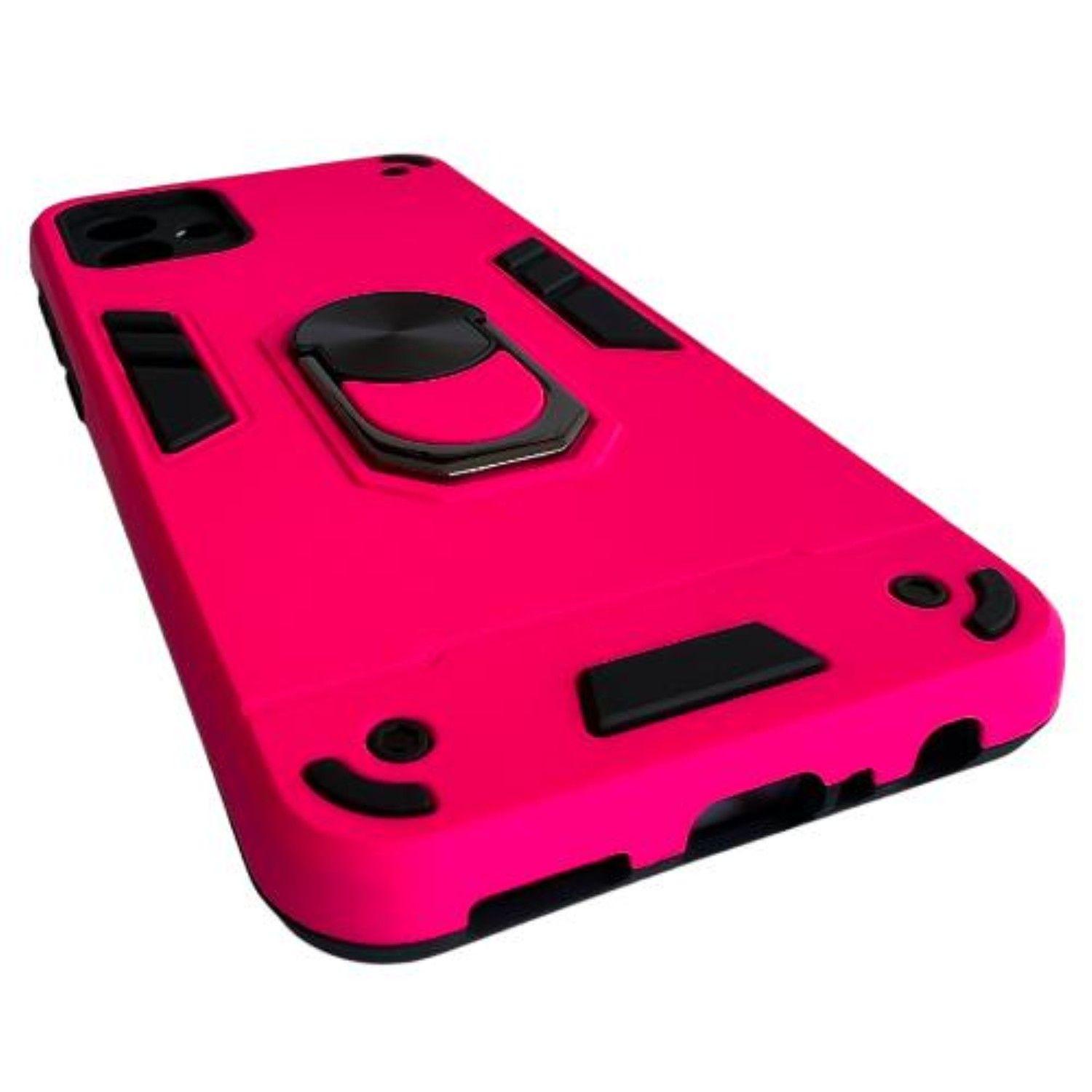Carcasa Para Samsung A04 Normal Anti Golpes Anillo Fucsia-2