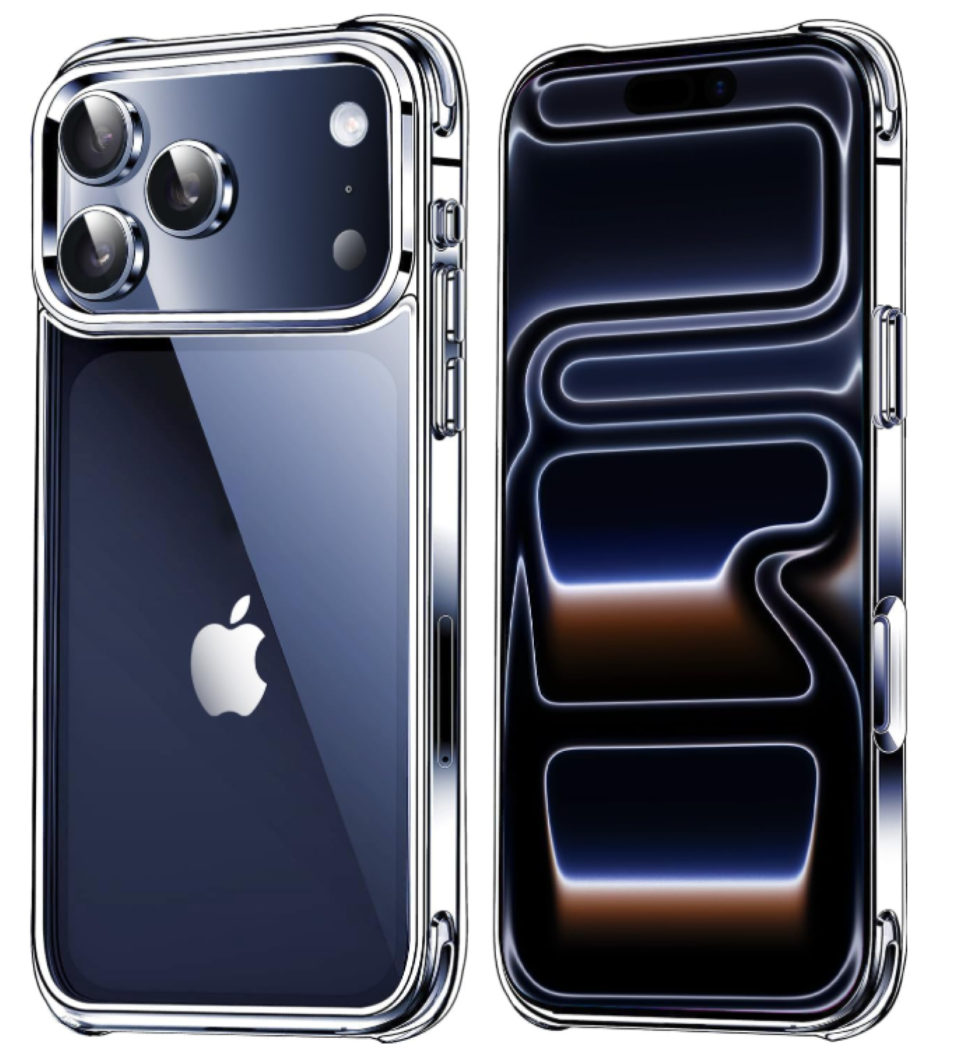 Carcasa Para iPhone 17 Pro Max Transparente Reforzada + Mica-2